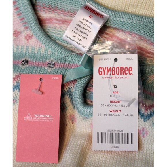 2006 Gymboree Princess Snow Drop Sweater Dress sz 12 NWT White Knit Winter Bow - Picture 9 of 10